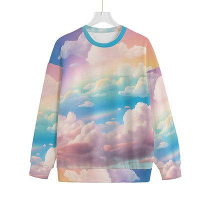Unisex Drop-shoulder Knitted Fleece Sweater - view 1