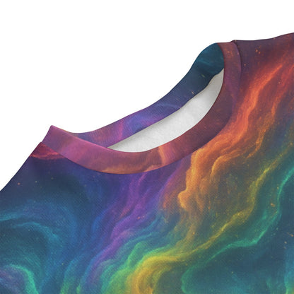 Unisex Drop-shoulder Knitted Fleece Sweater - view 3