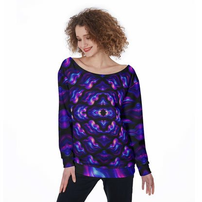 Women's Off-Shoulder Sweatshirt