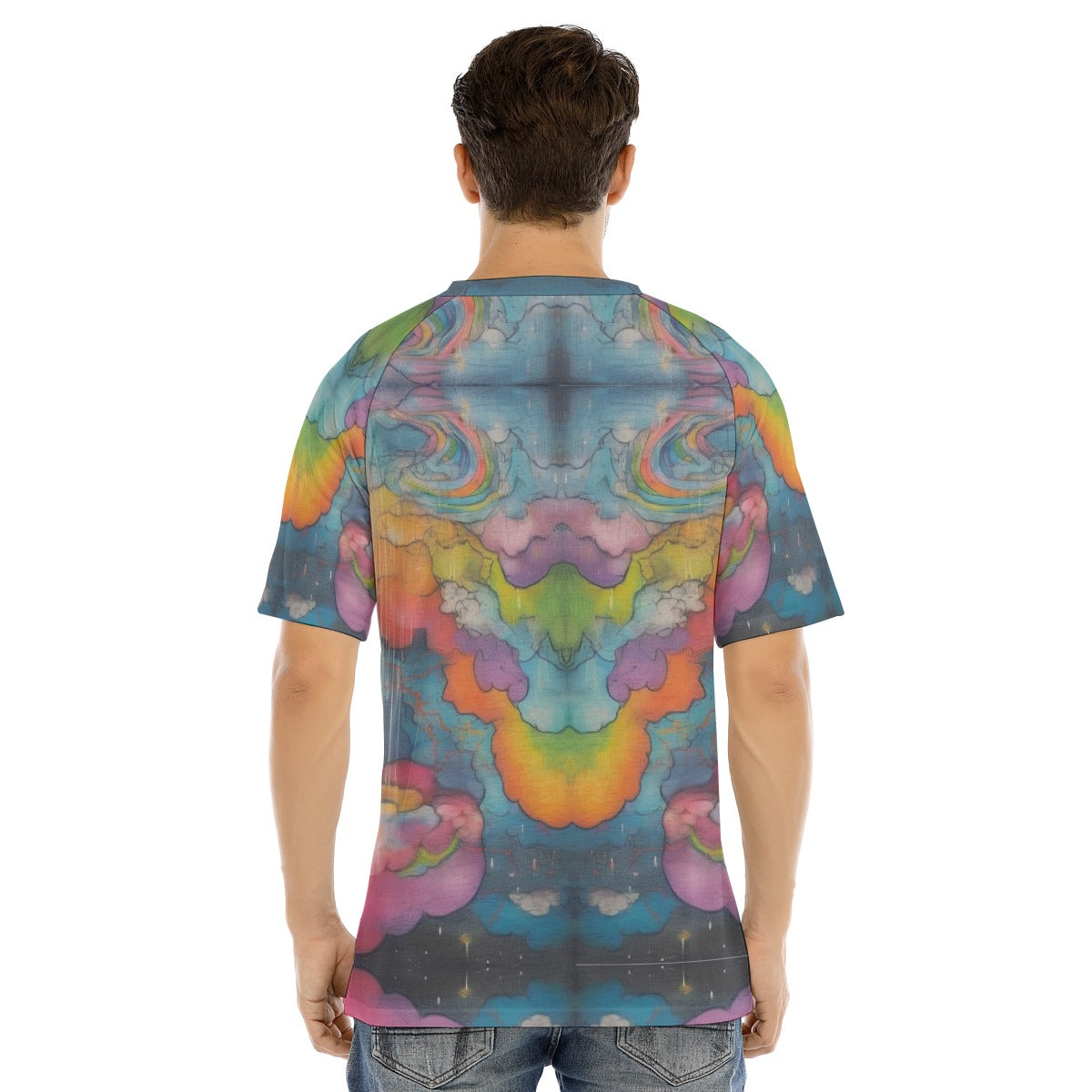 Men's Raglan Sleeve T-shirt With Button Closure