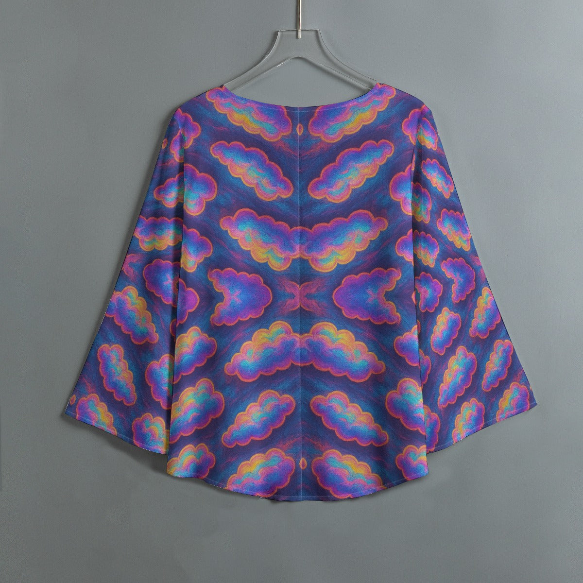 Women's V-neck T-shirt With Irregular Hem