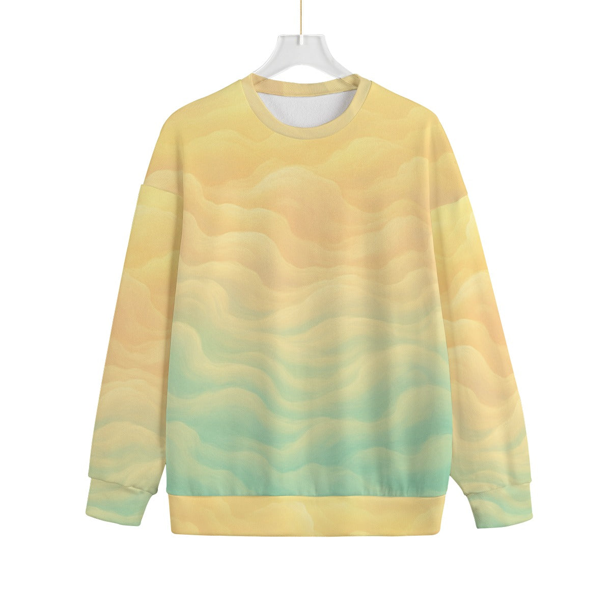 Unisex Drop-shoulder Knitted Fleece Sweater - view 1