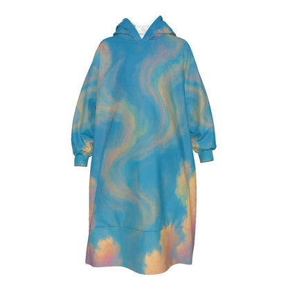 Unisex Kid's Sherpa Fleece Mid-Length Hoodie Blanket