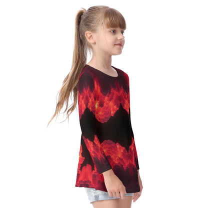 Unisex Kid's Long Sleeve O-neck T-shirt