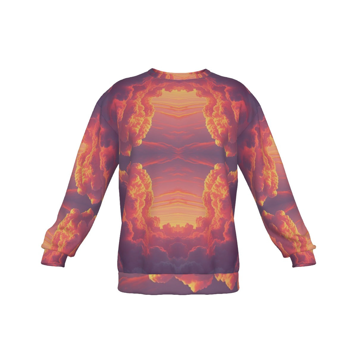 Men's Drop Shoulder Round Neck Long-Sleeved Sweatshirt