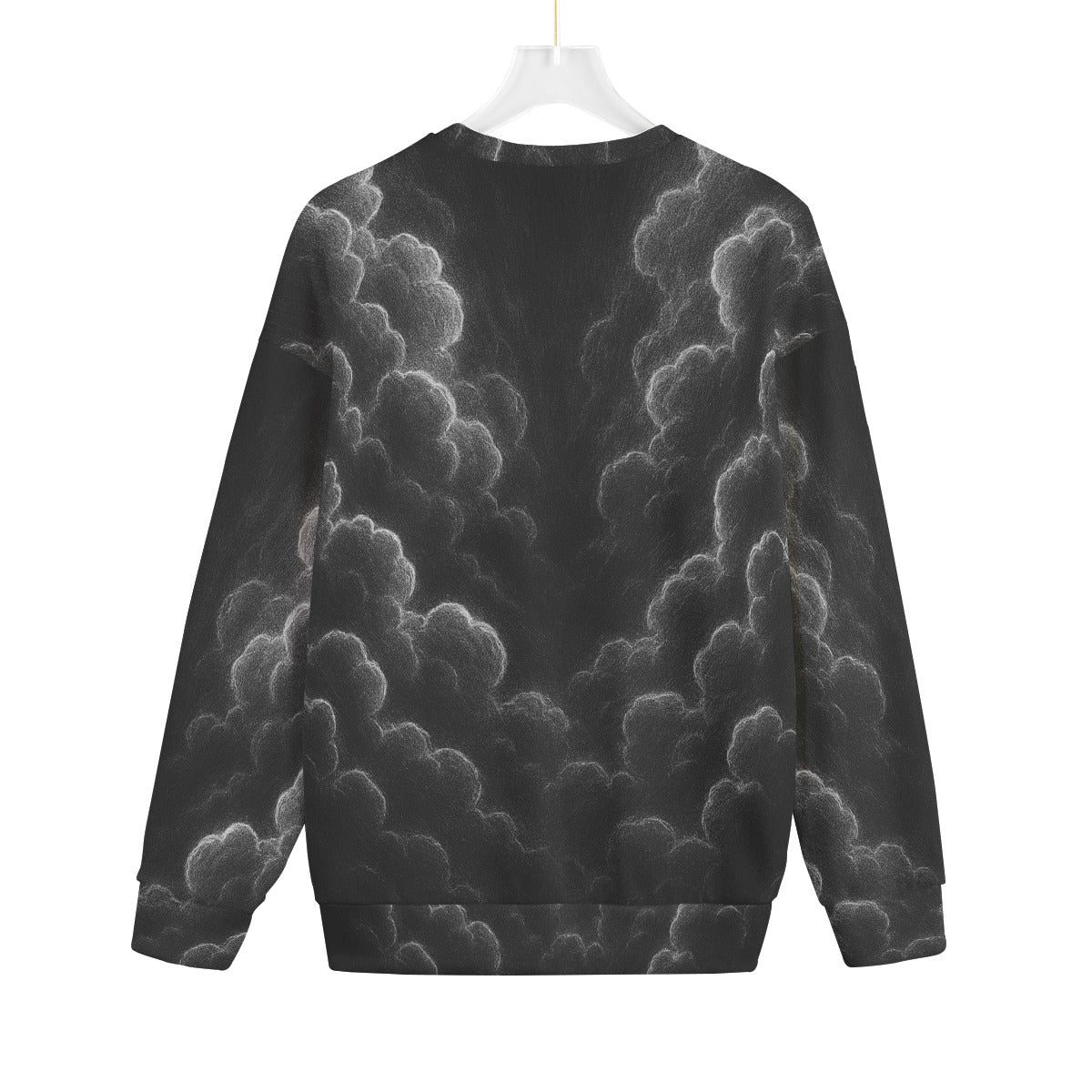 Unisex Drop-shoulder Knitted Fleece Sweater - view 2
