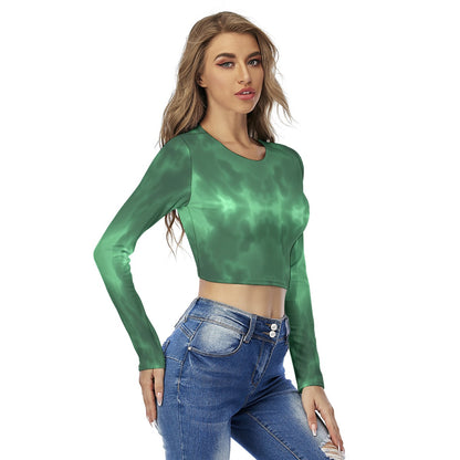 Women's Round Neck Crop Top T-Shirt