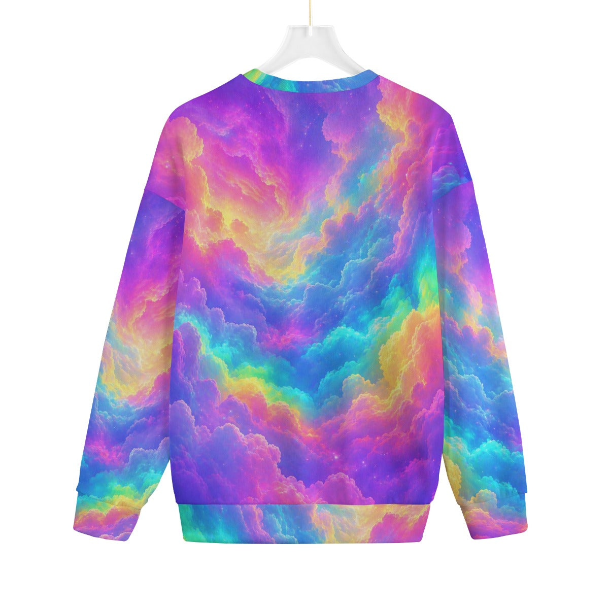 Unisex Drop-shoulder Knitted Fleece Sweater - view 2