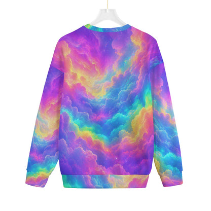 Unisex Drop-shoulder Knitted Fleece Sweater - view 2