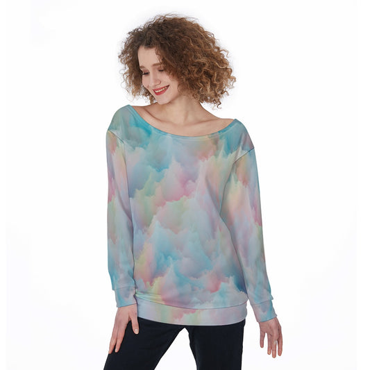 Women's Off-Shoulder Sweatshirt