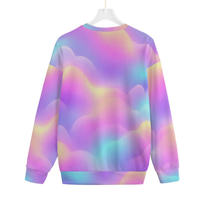 Unisex Drop-shoulder Knitted Fleece Sweater - view 2