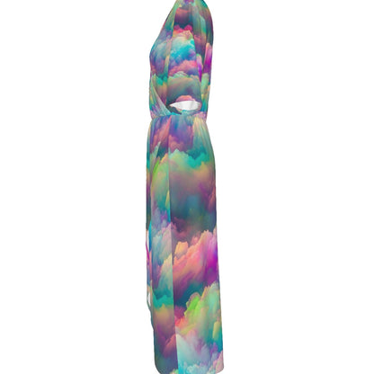 Women's Short Sleeve V-neck Dress