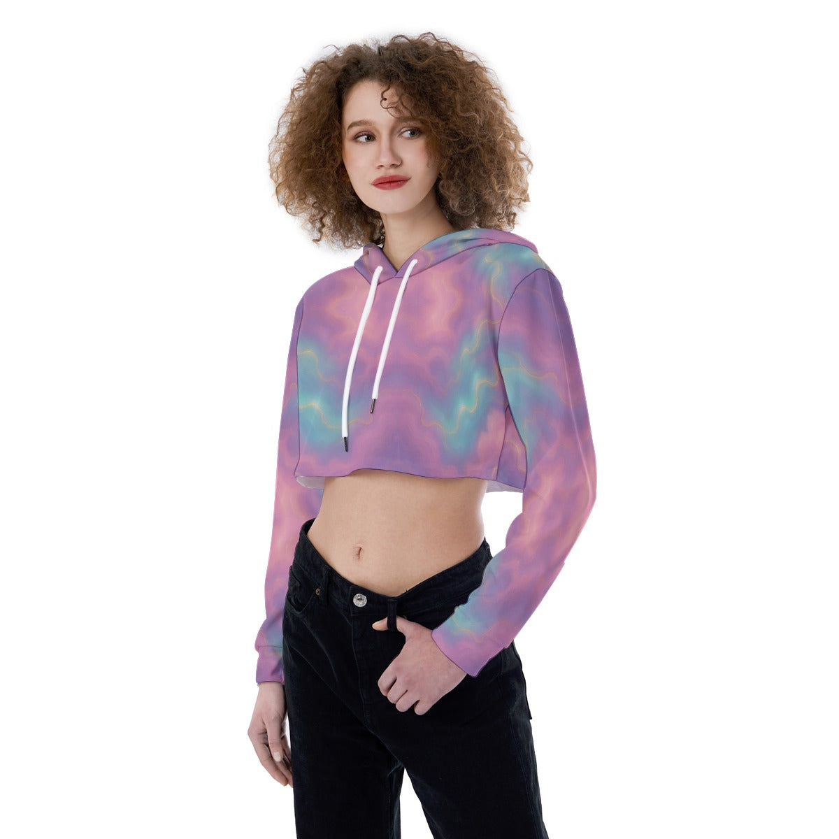 Women's Crop Top Hoodie