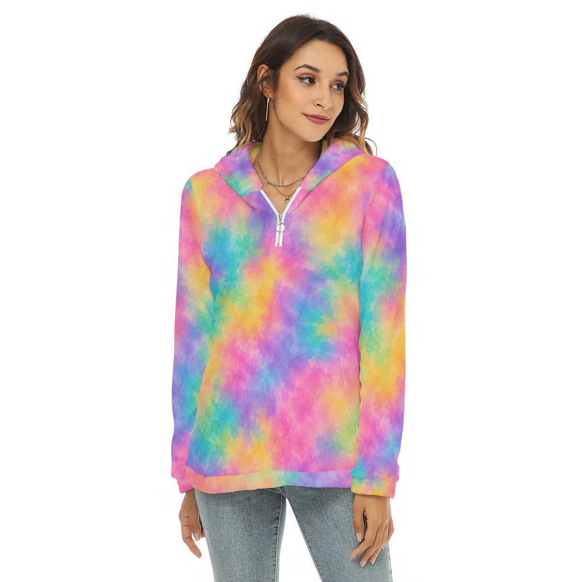 Women’s Borg-Fleece Half-Zip Hoodie - view 3