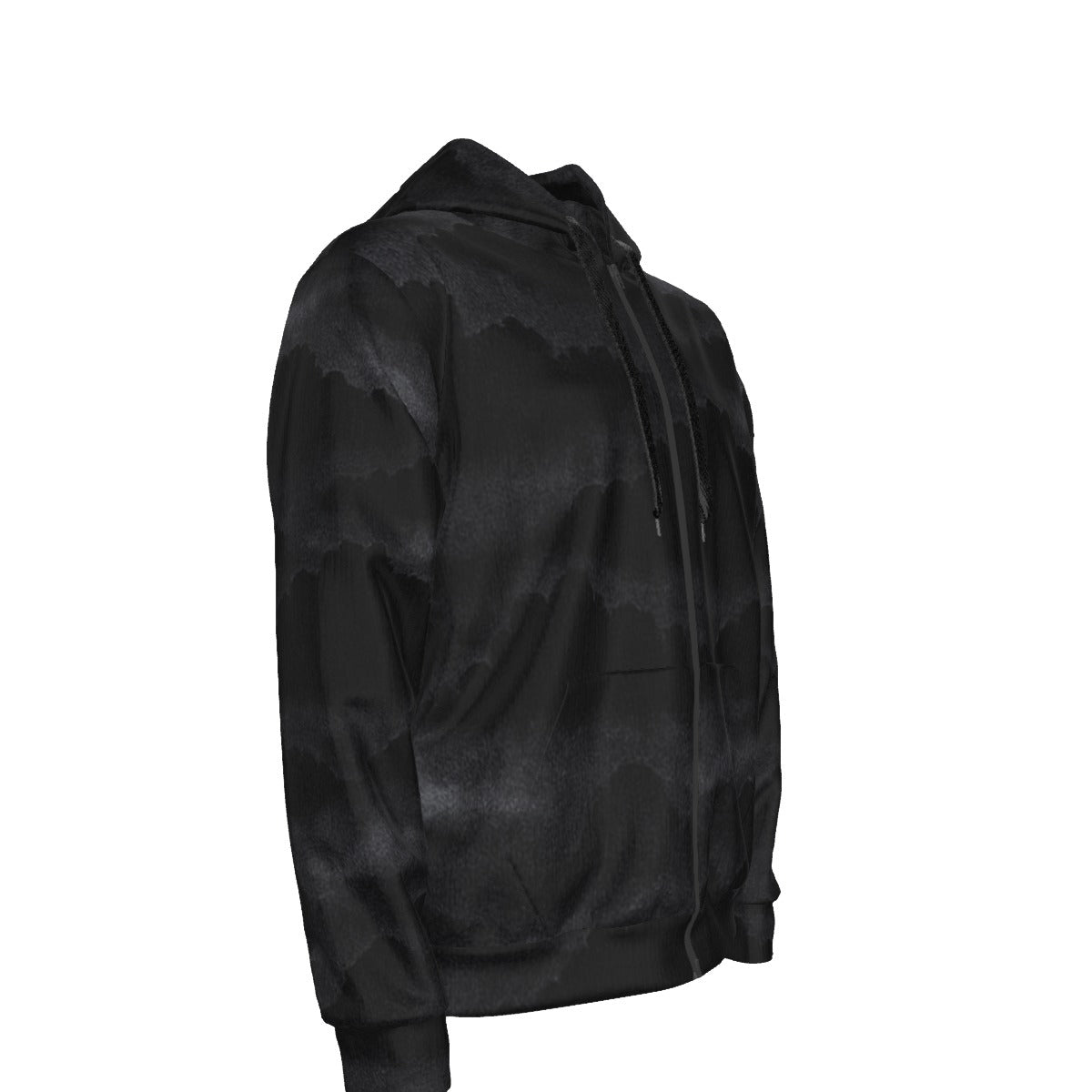 Unisex Zipper Hoodie With Black Lining