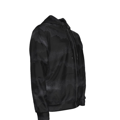 Unisex Zipper Hoodie With Black Lining