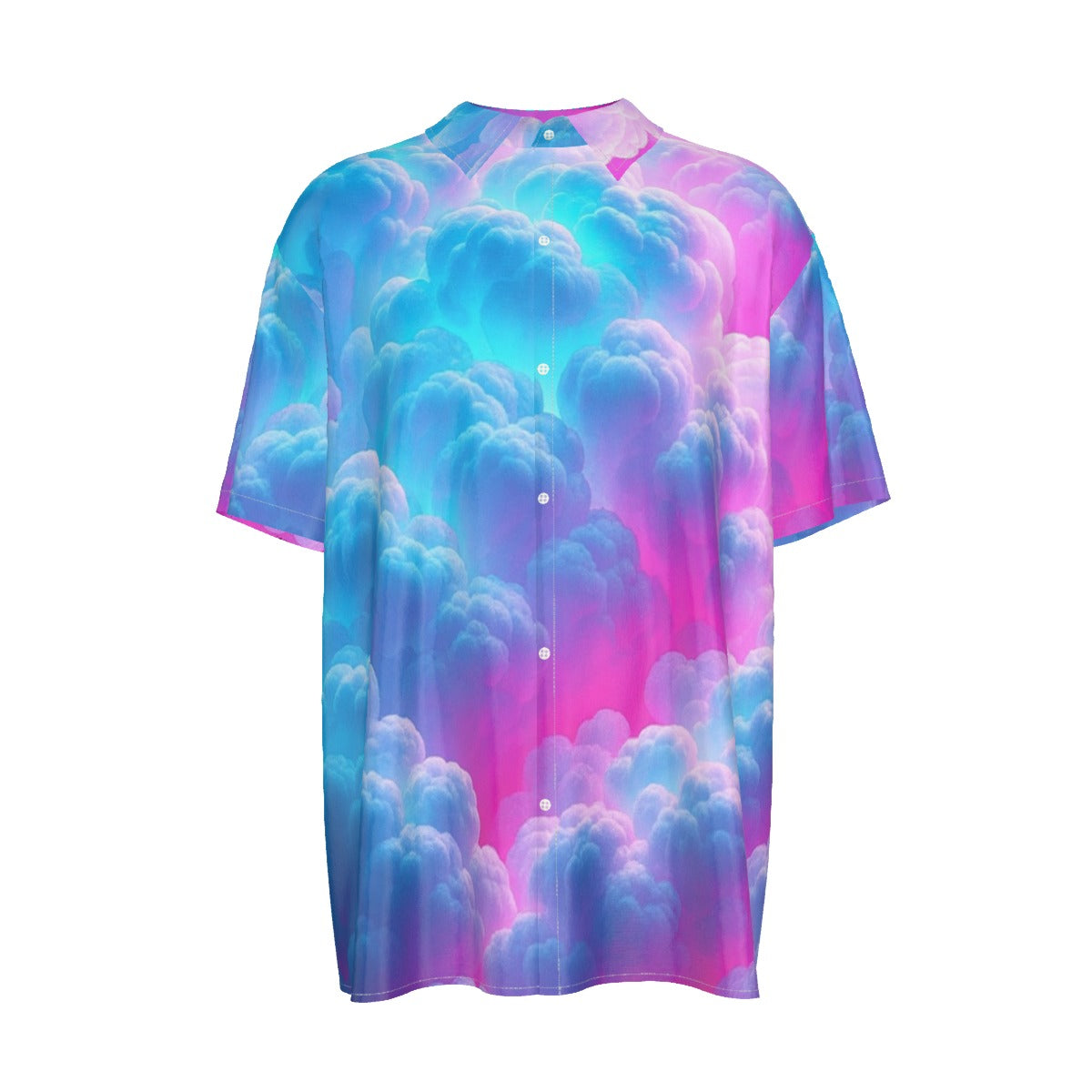 Men's Imitation Silk Short-Sleeved Shirt