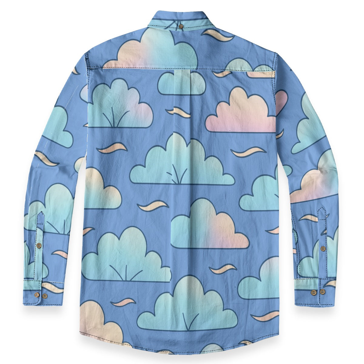 Men's Casual Lapel Long Sleeve Shirt|125GSM Cotton