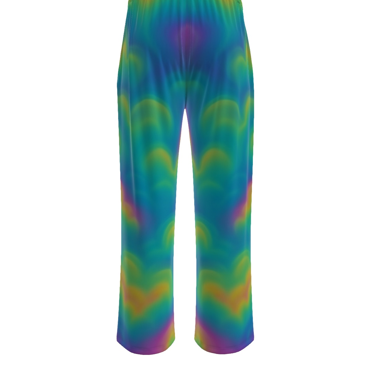 Unisex Knitted Fleece Wide Leg Pants