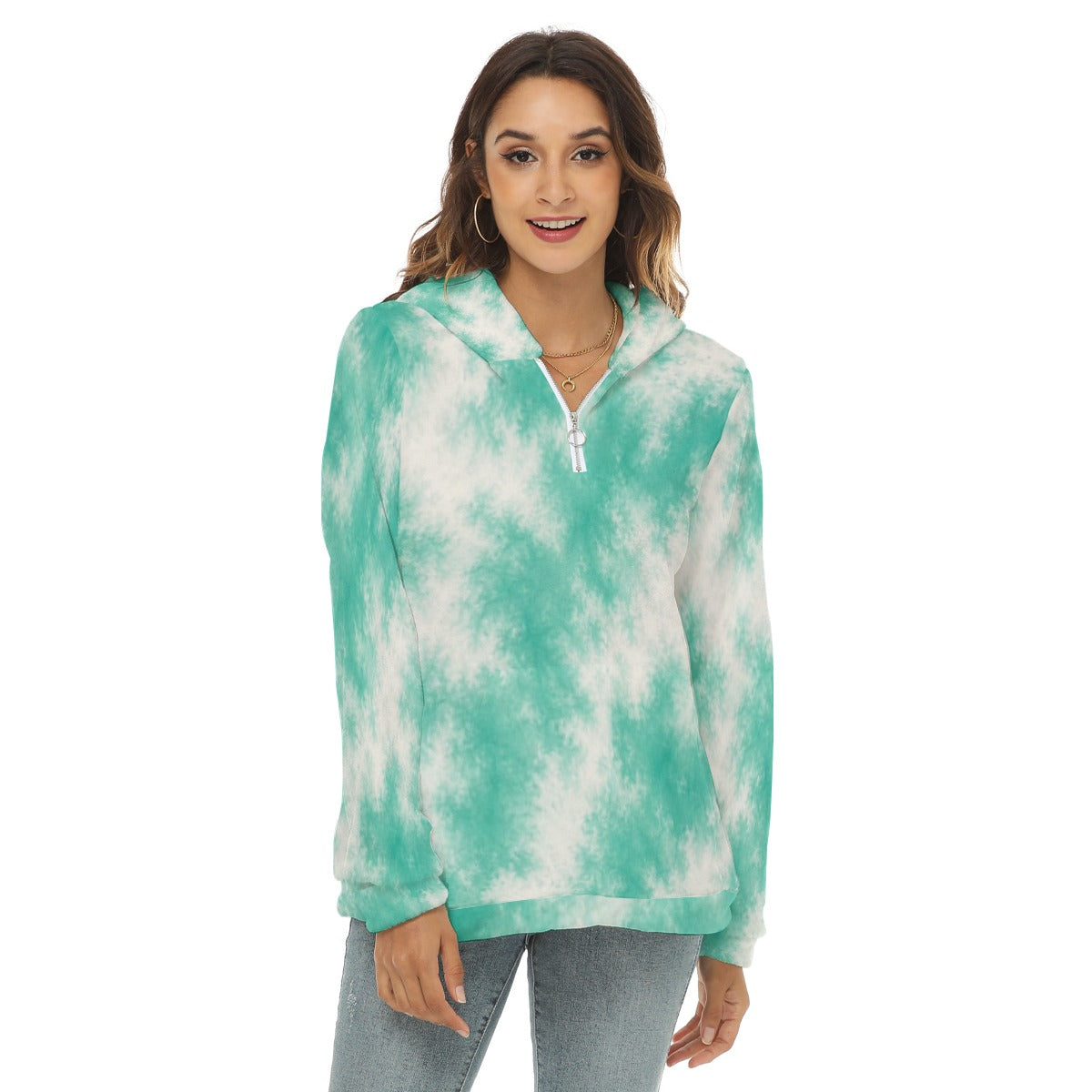 Women’s Borg-Fleece Half-Zip Hoodie - view 1