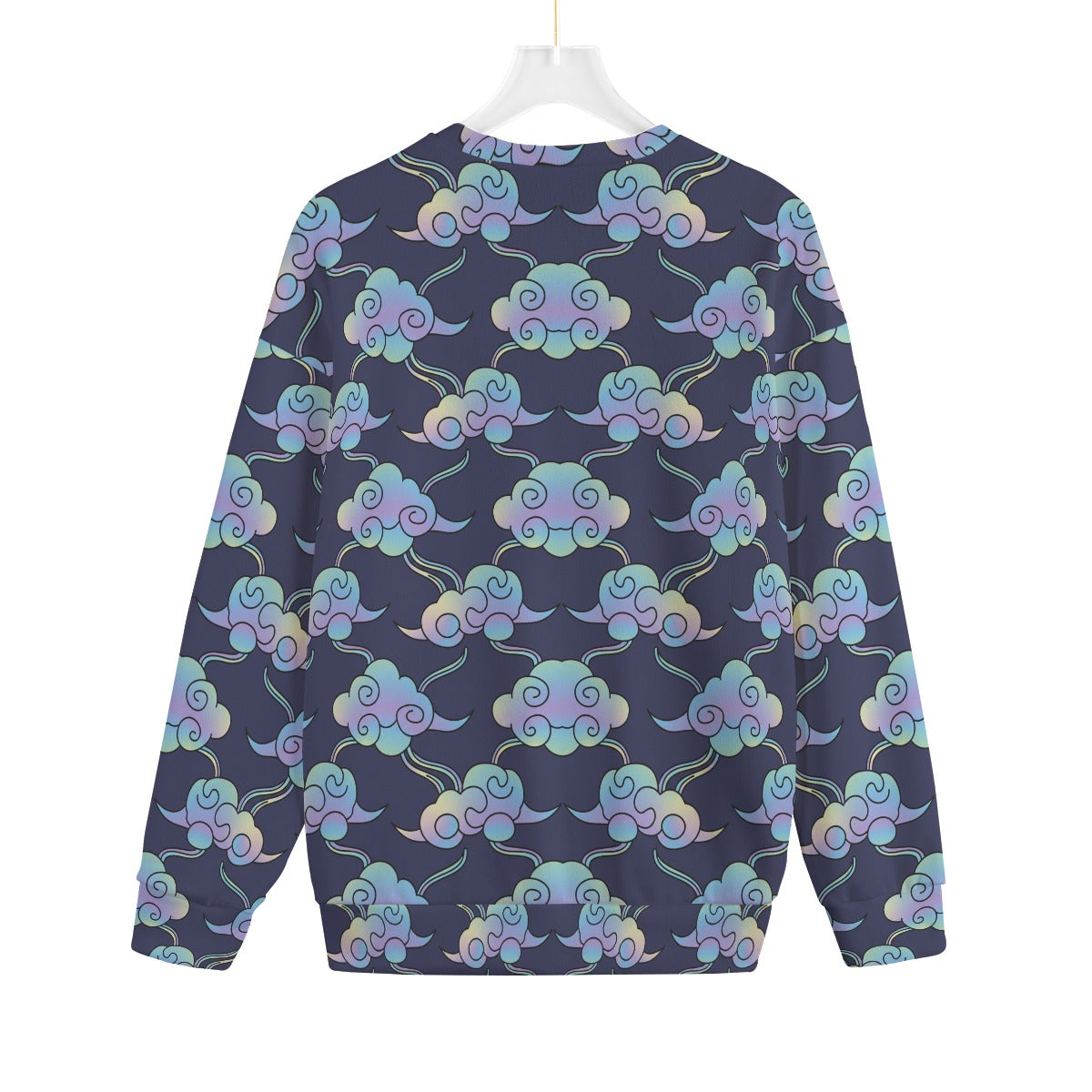 Unisex Drop-shoulder Knitted Fleece Sweater - view 2