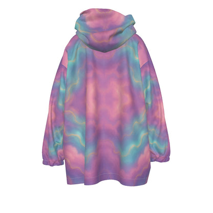 Unisex Kid's Sherpa Fleece Hoodie Blanket