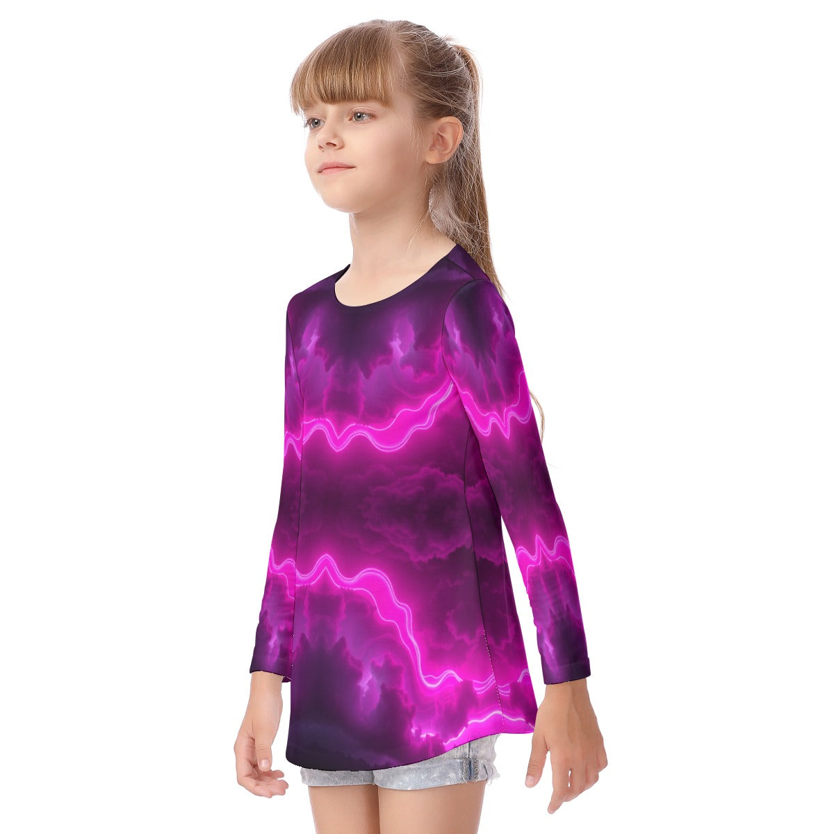 Unisex Kid's Long Sleeve O-neck T-shirt