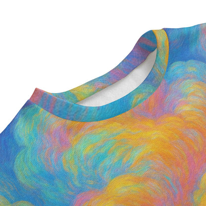 Unisex Drop-shoulder Knitted Fleece Sweater - view 3