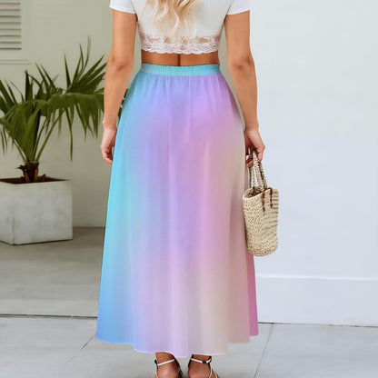 Women's Maxi Chiffon Skirts With Lining