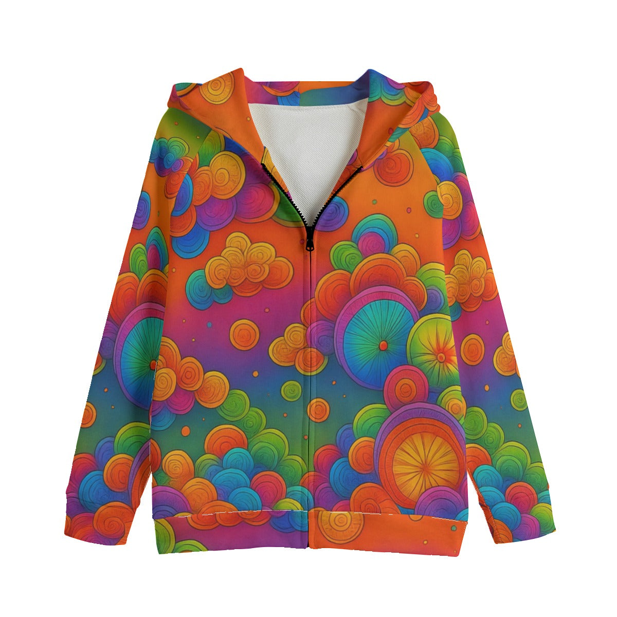 Unisex Kid's Zip Up Raglan Sleeve Hoodie | 310GSM Cotton