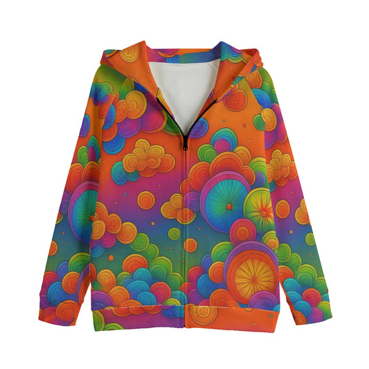 Unisex Kid's Zip Up Raglan Sleeve Hoodie | 310GSM Cotton