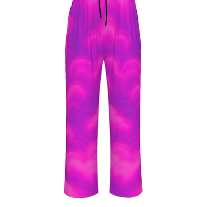 Unisex Knitted Fleece Wide Leg Pants