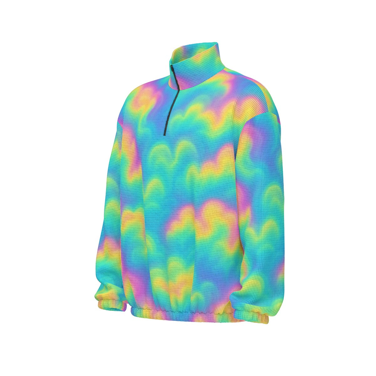 Unisex Turtleneck Zippered Sweatshirt