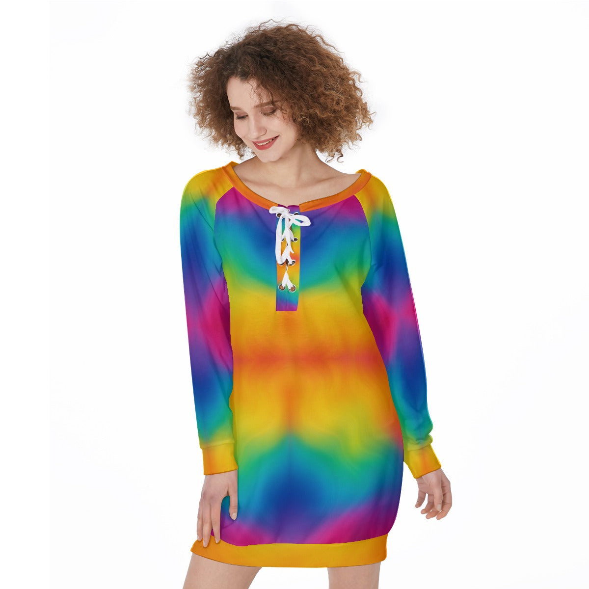 Women's Lace-Up Sweatshirt