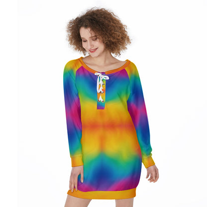 Women's Lace-Up Sweatshirt