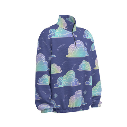 Unisex Turtleneck Zippered Sweatshirt