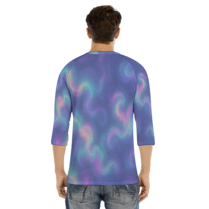 Men's Bracelet Sleeve T-shirt With Button Closure - view 4