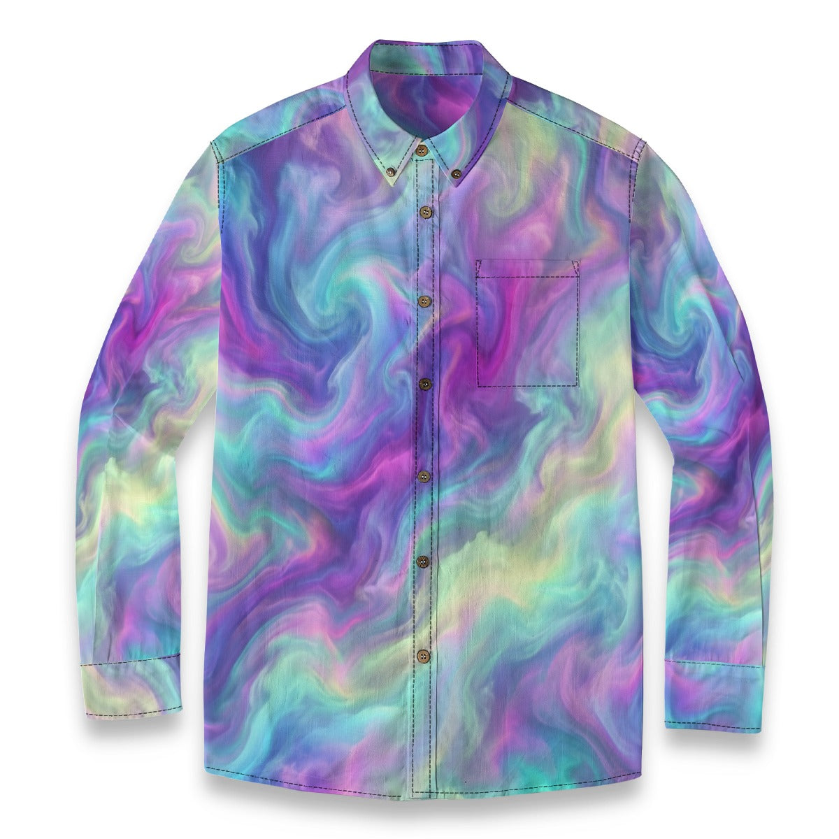 Men's Casual Lapel Long Sleeve Shirt|125GSM Cotton