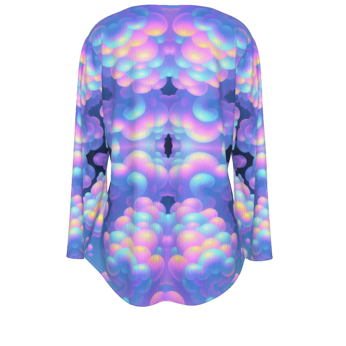 Women's V-neck T-shirt With Irregular Hem