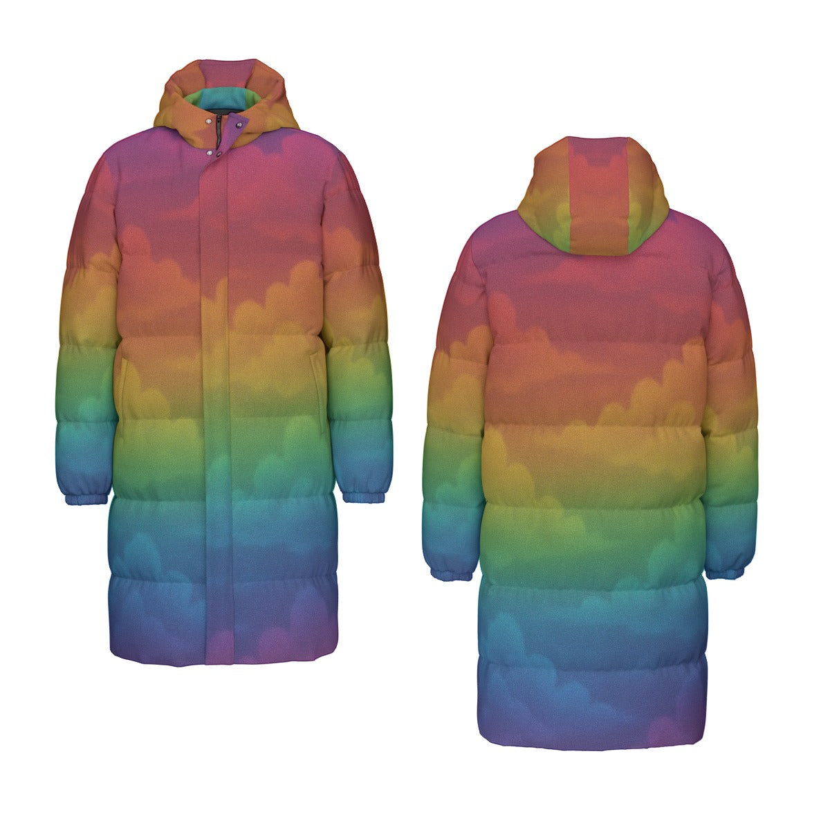 Unisex Long Down Jacket