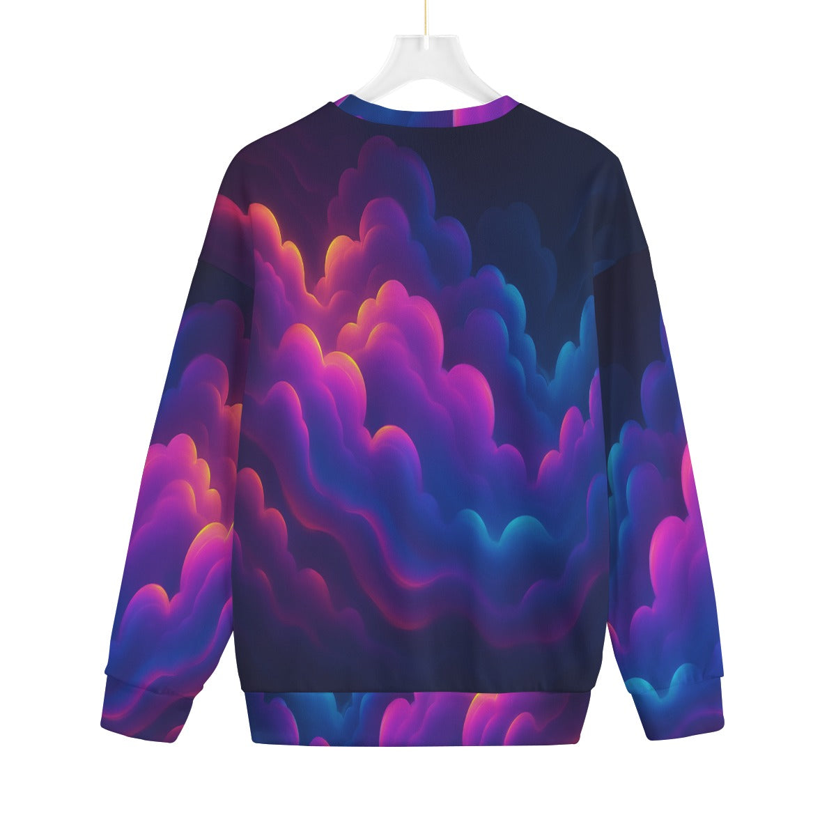 Unisex Drop-shoulder Knitted Fleece Sweater - view 2