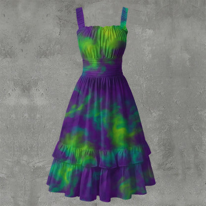 Unisex Women‘s Ruffle Hem Dress