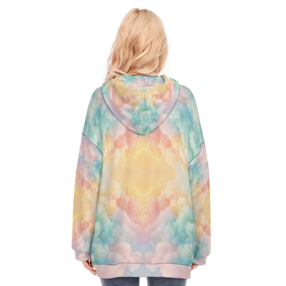 Women's Long Hoodie With Zipper Closure