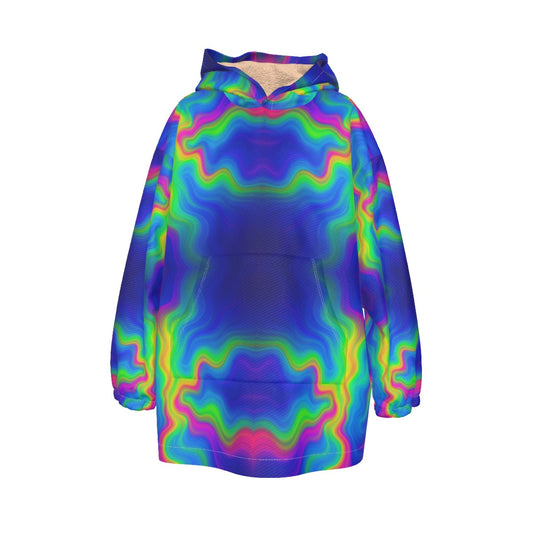 Unisex Kid's Sherpa Fleece Hoodie Blanket