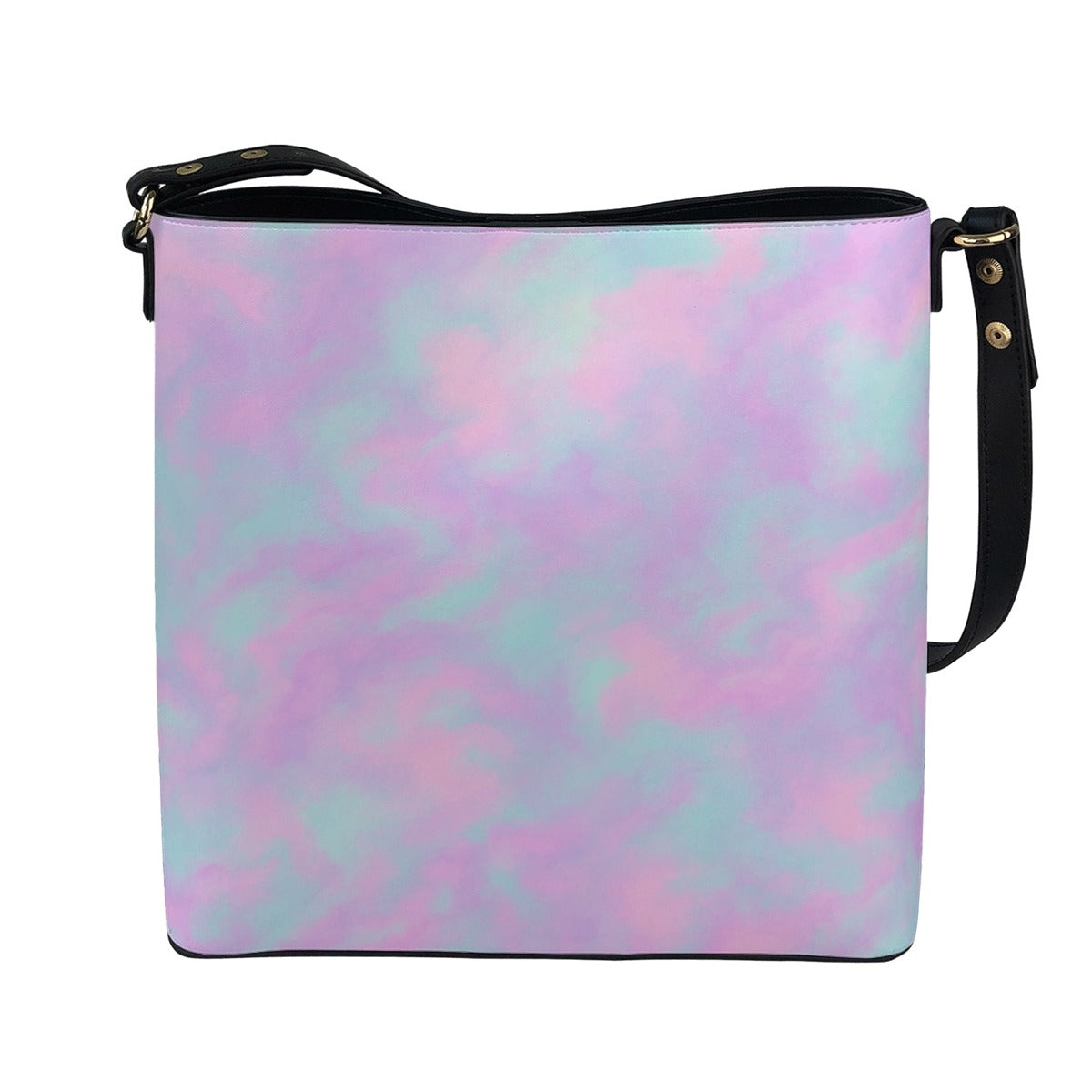 Unisex Minimalist Square Crossbody Bucket Bag