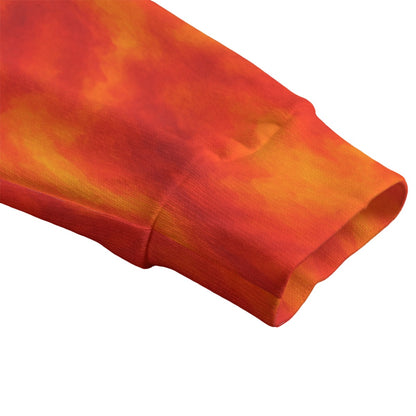 Unisex V-neck Knitted Fleece Cardigan With Button Closure