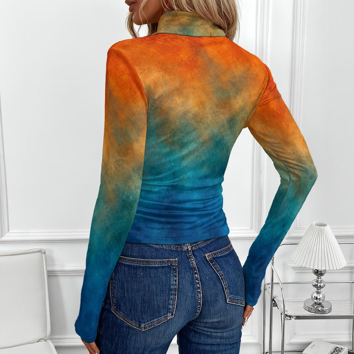 Women's High-Neck Top With Long Sleeve by O’Nimbus – view 3