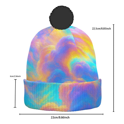 Unisex Knitted Hat With Pom-Pom