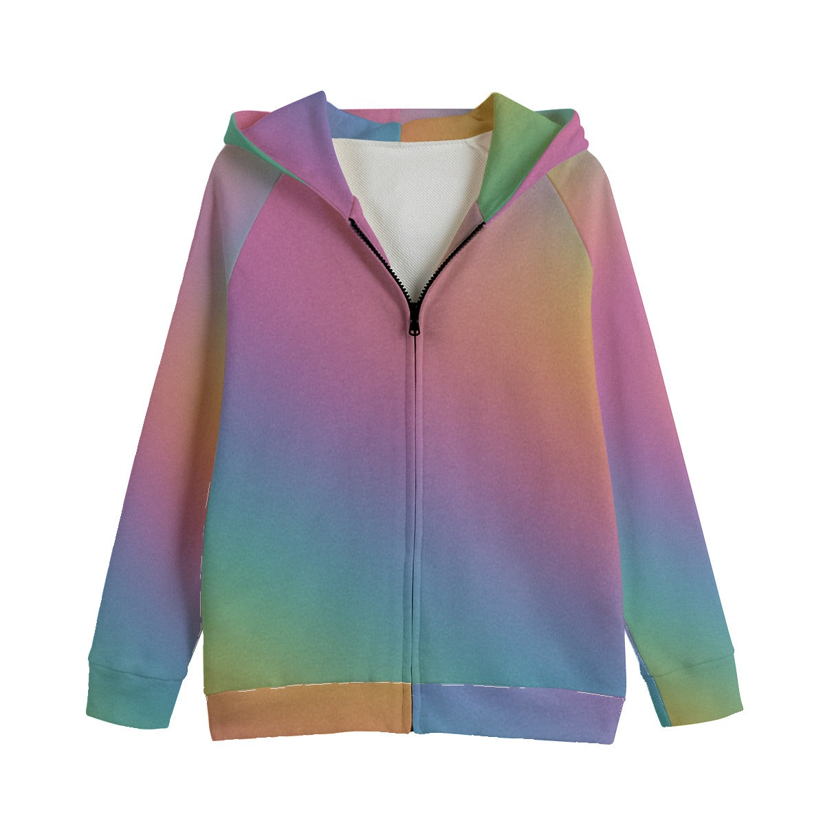 Unisex Kid's Zip Up Raglan Sleeve Hoodie | 310GSM Cotton