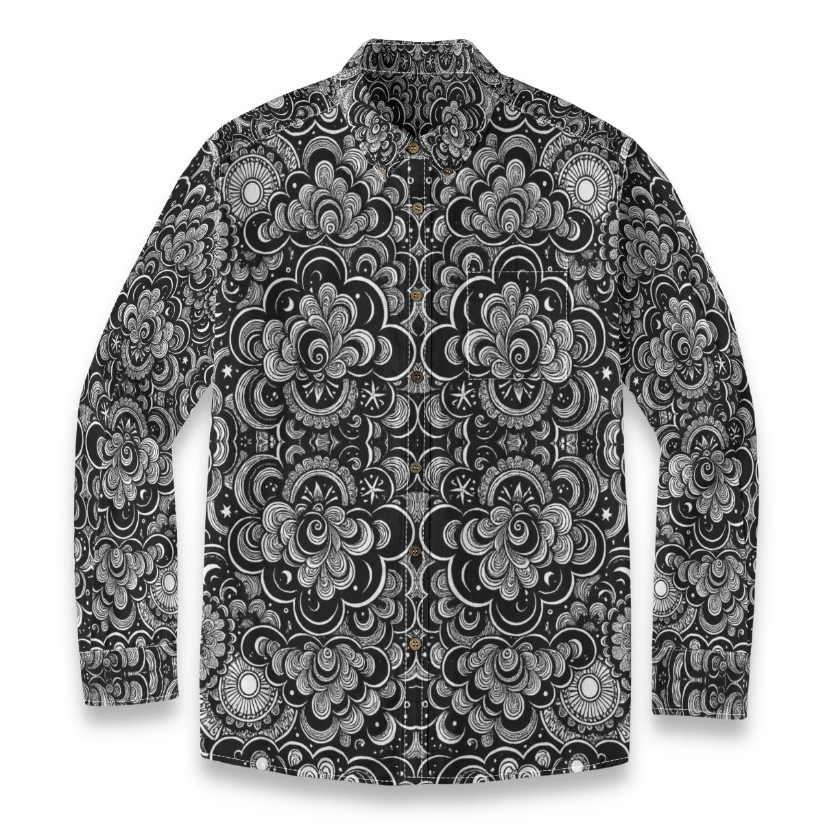 Men's Casual Lapel Long Sleeve Shirt|125GSM Cotton